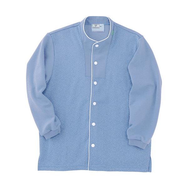 トンボ 前開きシャツ ジャガード防縮ニット ラベンダー L CR813-83 1着 送料無料の通販は