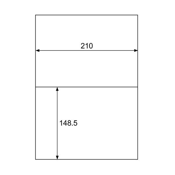 (まとめ) ヒサゴ エコノミーラベル A4 2面210×148.5mm ELM002S 1冊(30シート) 【×10セット】 送料無料