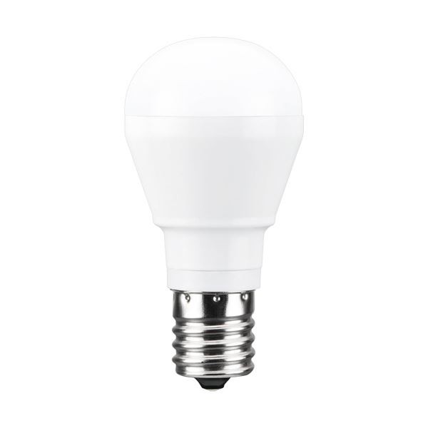 まとめ）東芝ライテック LED電球 ミニクリプトン形 E17口金 3.8W 昼
