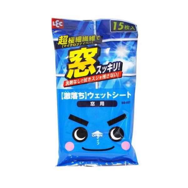 (まとめ) ウェットシート/掃除用品 【激落ちシート 窓用】 15枚 速乾タイプ 【60個セット】 送料無料