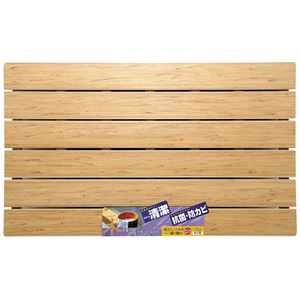 〔4個セット〕 樹脂製 風呂すのこ 蒸れにくく 通気性が良い 浴室マット ロング 60cm×100cm 抗菌 清潔 防カビ 加工 木目調 日本製 国産 の通販は