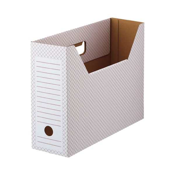 (まとめ) TANOSEE ボックスファイル（ホワイト） A4ヨコ 背幅100mm レッド 1パック（10冊） 【×10セット】 白 赤 送料無料の通販は 20,995円