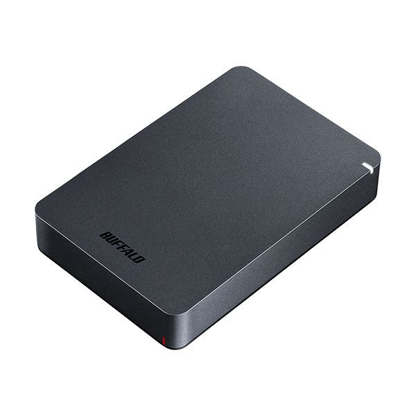 バッファロー MiniStation USB3.1（Gen1）対応 耐衝撃ポータブルHDD 4TB ブラック HD-PGF4.0U3-GBKA 1台 黒 送料無料