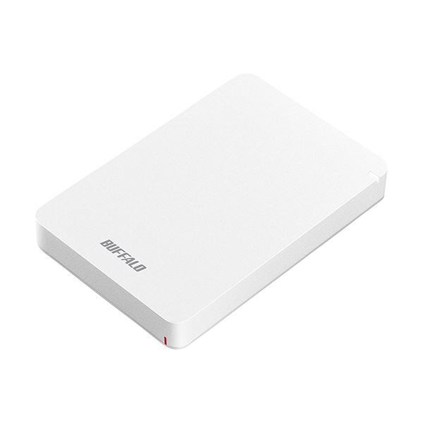 バッファロー MiniStation USB3.1（Gen1）対応 耐衝撃ポータブルHDD 2TB ホワイト HD-PGF2.0U3-BWHA 1台 白 送料無料