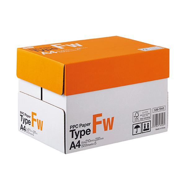 (まとめ) TANOSEE PPC パソコン PaperType FW A4 PPC FW-A4-5 1箱(2500枚:500枚×5冊) 【×5セット】 送料無料