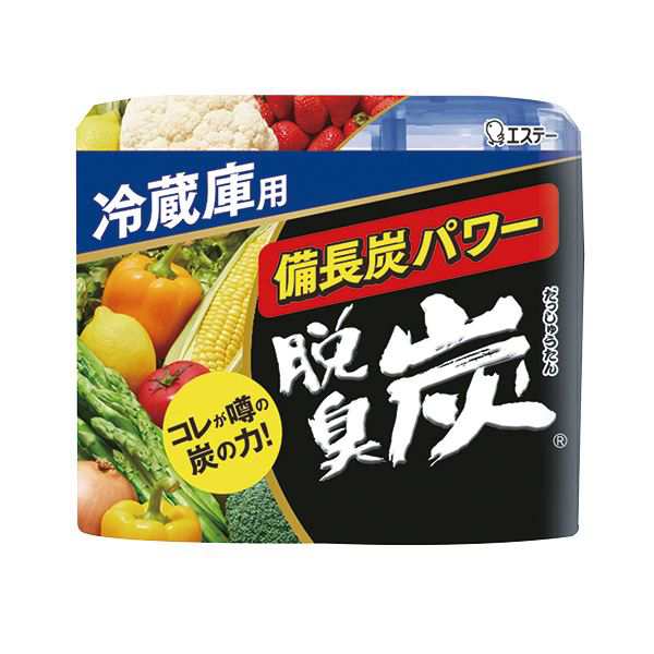 (まとめ) エステー 脱臭炭 冷蔵庫用 140g 1セット（3個） 【×10セット】 キッチンの空気を清々しく 冷蔵庫用の脱臭剤で快適な生活を 送