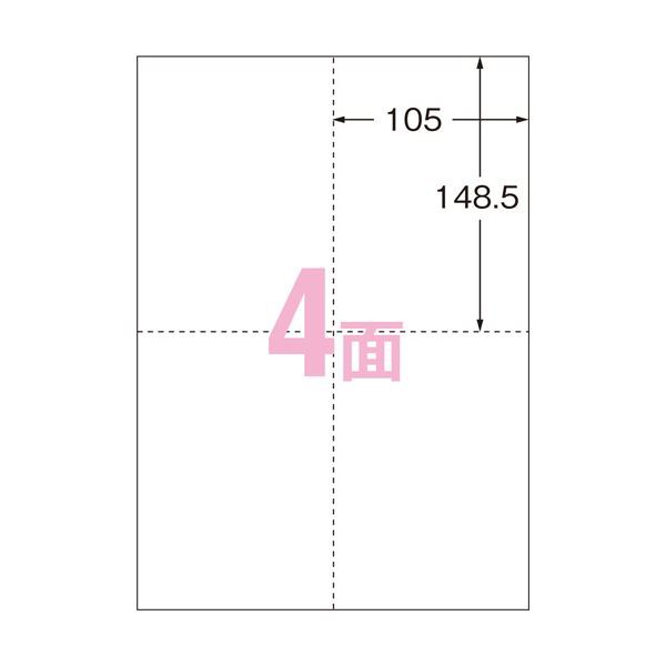 (まとめ) エーワンパソコン PC で手作りプリントペーパー A4判 ポストカード 1/4サイズ 4面 白無地 515591冊(10シート) 【×30セット】 