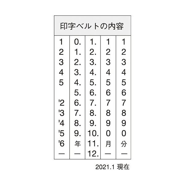 シヤチハタ 回転ゴム印 エルゴグリップ 欧文日付 初号 ゴシック体 NFD-0G 1個 送料無料