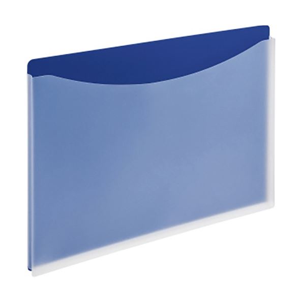 (まとめ) ライオン事務器 ホルダーファイル(ビジカル) A4ヨコ 235×313mm ブルー PH-12B 1冊 【×10セット】 青 送料無料