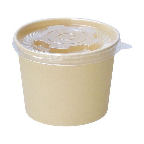 (まとめ) ストリックスデザイン 未晒バンブーペーパー フタ付フードボウル 520ml SD-161 1パック(30組) 【×5セット】 送料無料の通販は 7,572円