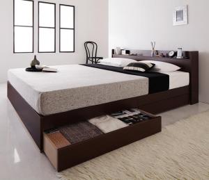 コンセント付き収納ベッド プレミアムボンネルコイル マットレス付き クイーン(Q×1) 組立設置付 組立設置付 プレミアムボンネルコイルマットレス付き クイーン(Q×1) 送料無料の通販は 182,176円