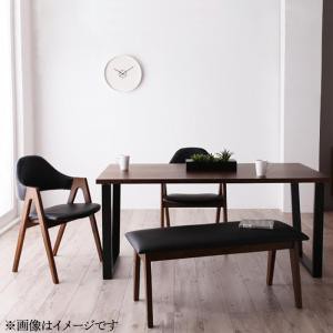 ダイニングセット　ベンチ　天然木ウォールナット　モダンテイスト　4点セット(テーブル+チェア2脚+ベンチ1脚) 幅150 4点セット(テーブル+チェア2脚+ベンチ1脚) W150 送料無料の通販は