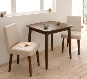 天然木タモ無垢材 カバーリングダイニング 2人 3点セット(テーブル+チェア2脚) W75 3点セット(テーブル+チェア2脚) W75 送料無料の通販は