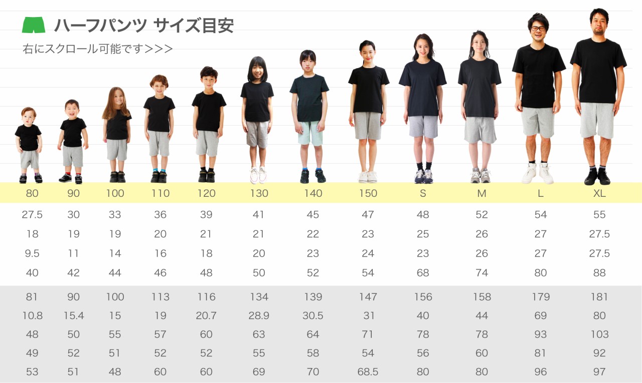 サイズ比較表