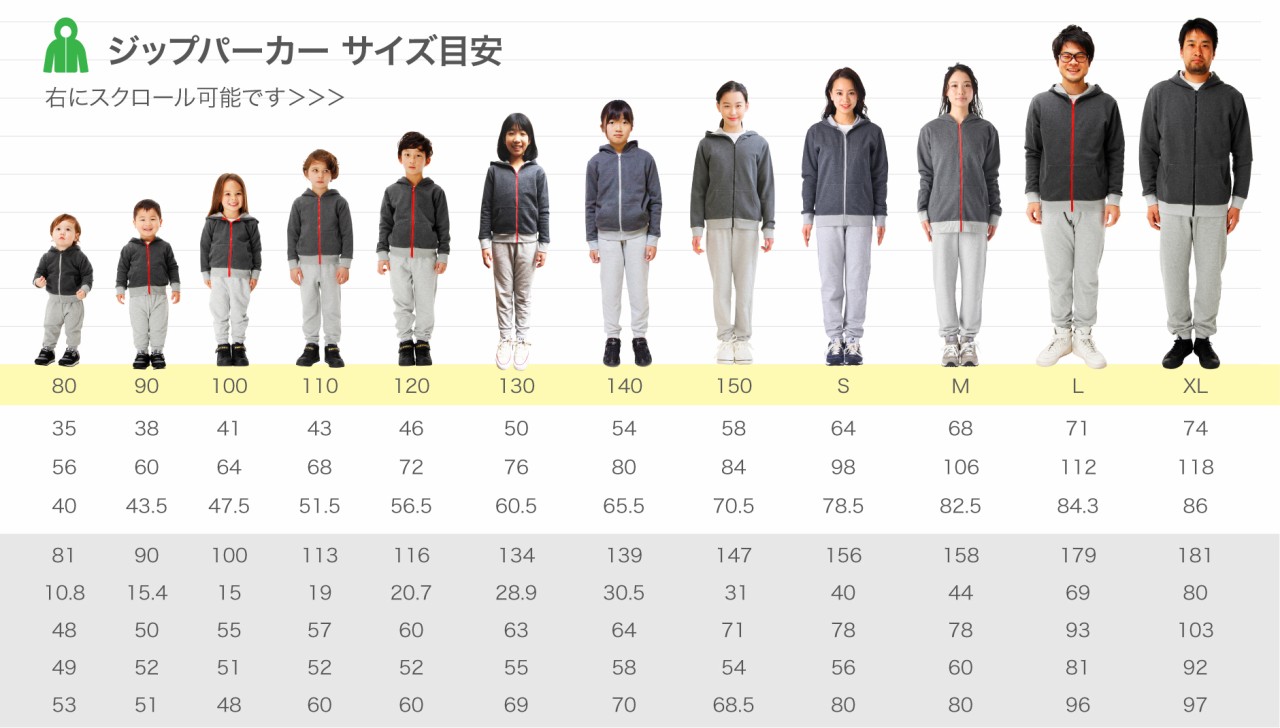 サイズ比較表