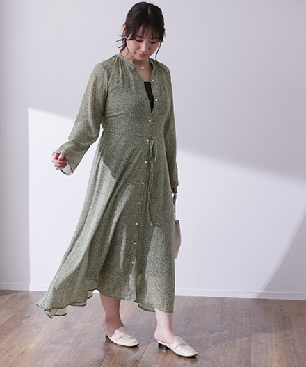 「失敗なし」 シフォンワンピ 2点セット 