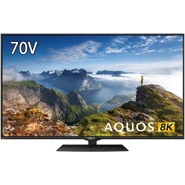 SHARP 8T-C70BW1 AQUOS [70V型 地上・BS・CSデジタル 8K対応 4Kチューナー内蔵 液晶テレビ]