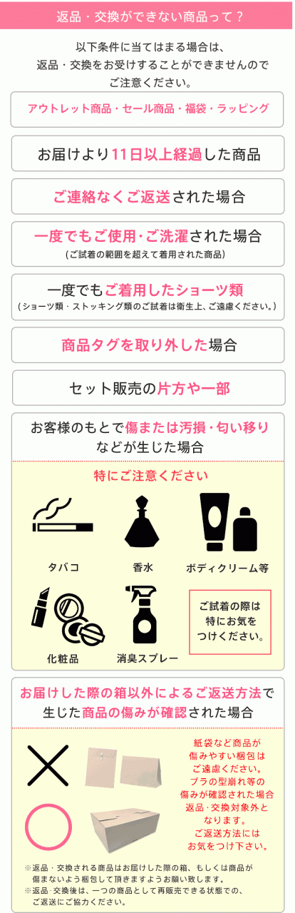 返品・交換 | メフィール auPAY マーケット店