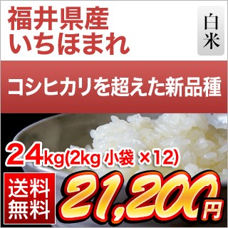 福井県産 いちほまれ24kg