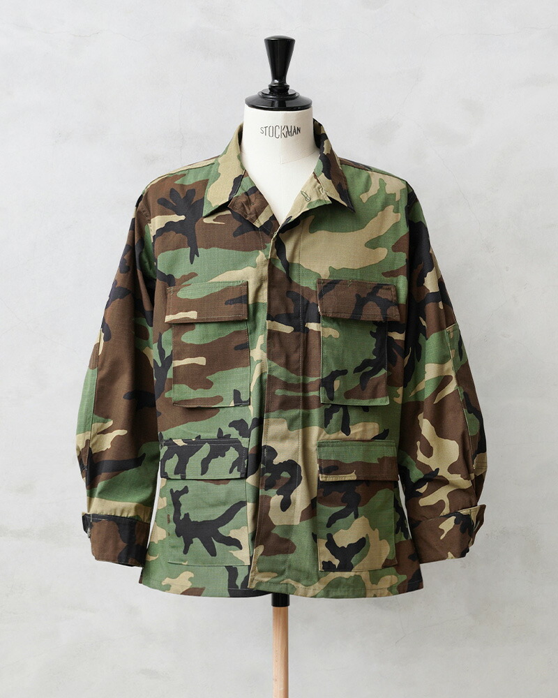 ���� �V�i �f�b�h�X�g�b�N �ČR BDU WOODLAND CAMO �W���P�b�g