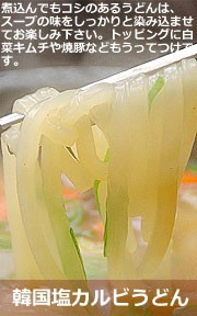 韓国塩カルビうどん