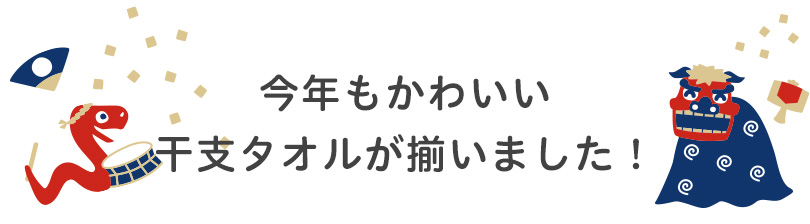 タオル 粗品 お年賀 年賀 挨拶 2025 へび ヘビ 蛇 巳 み 干支 タオル 販促 オリジナル 業務用 配る