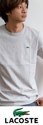 【LACOSTE ラコステ】ワンポイントロゴ ベーシック クルーネック半袖Tシャツ TH622EM
