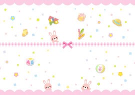 うさぎ ピンク