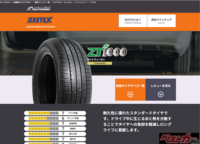 ZEETEX ZT1000���݃y�[�W