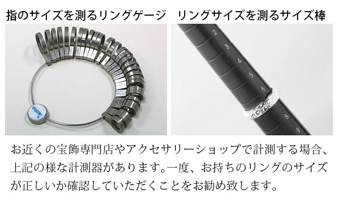 リングサイズについて ミリオンベル
