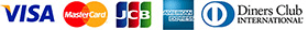 VISA / MASTERCARD / JCB / DINERS / AMMERIANEXPRESS