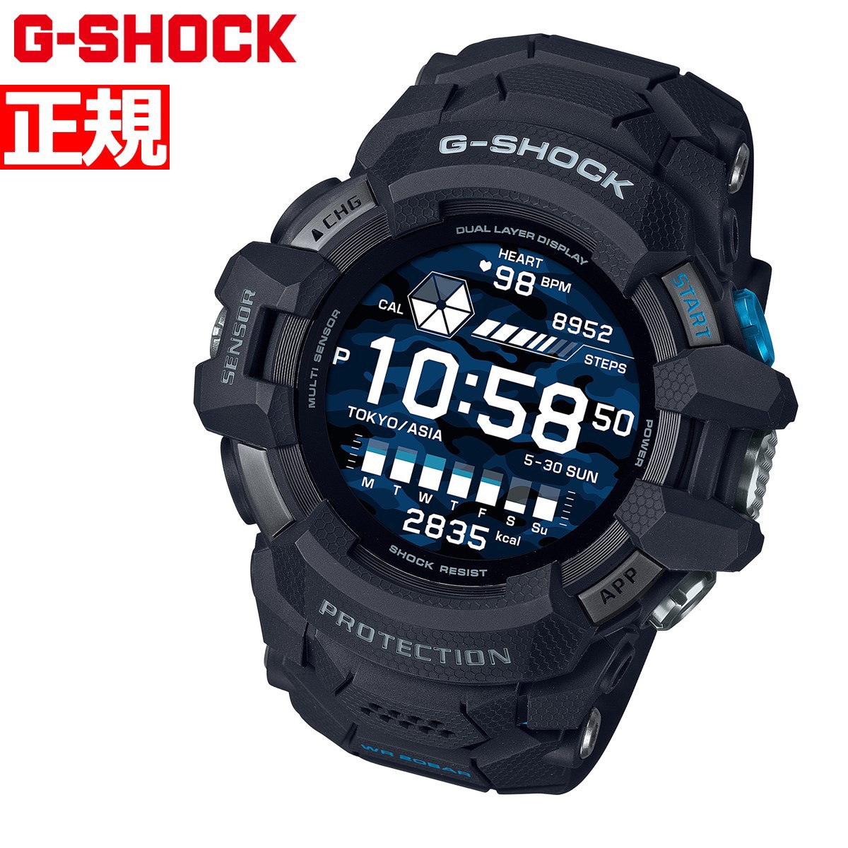 G-SHOCK G-SQUAD PRO JVI GVbN Wear OS by Google  GPS X}[gEHb` CASIO rv Y W[XNbh v GSW-H1000-1JR