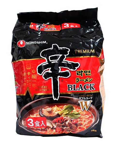 ★まとめ買い★　農心　辛ラーメンブラック　3食パック　　×12個【イージャパンモール】