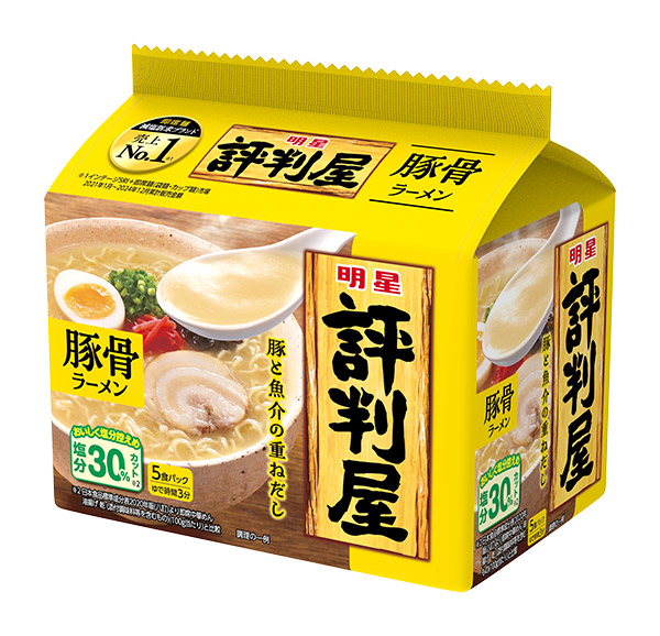 ★まとめ買い★ 明星 評判屋 豚骨ラーメン 5食パック 425g ×18個【イージャパンモール】