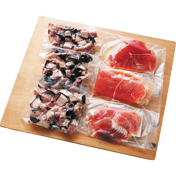 【送料無料】【父の日】札幌バルナバハム　父の日　農家のベーコン切り落とし・しばれもも生ハム切り落としセット　０４０Ｓ０４８【ギフト館】