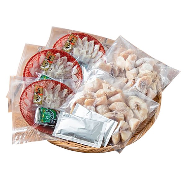 【送料無料】【父の日】父の日　国産ふぐ切身５００ｇ＆ふぐ刺し詰合せ　５８３２-１００【ギフト館】