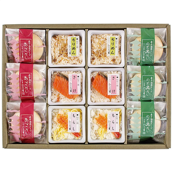 【送料無料】京・料亭　わらびの里　料亭一膳と最中海藻スープ　ＲＳ-３７　ＲＳ-３７【ギフト館】
