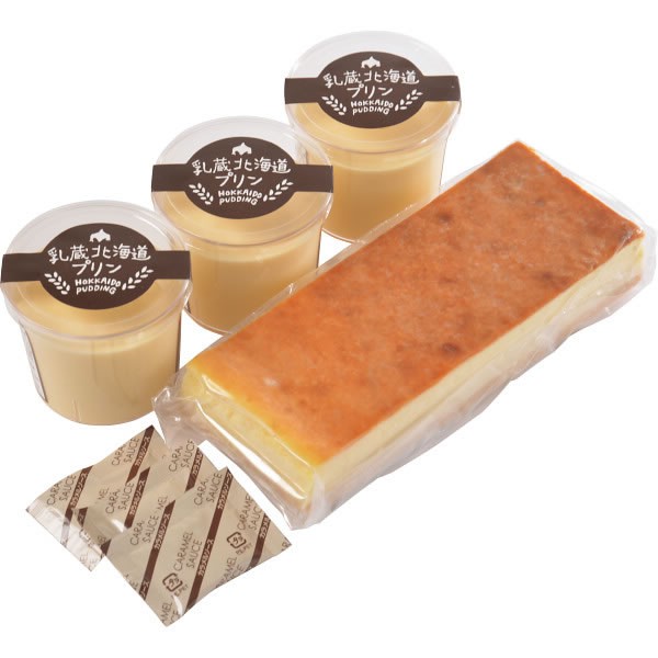 【送料無料】「乳蔵」　北海道プリン＆チーズケーキセット【ギフト館】