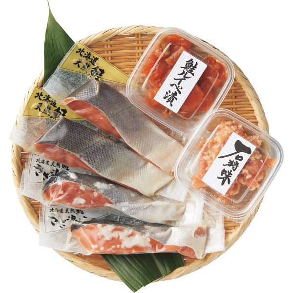 【送料無料】佐藤水産　鮭親子珍味セット【ギフト館】