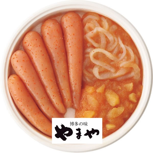 【送料無料】やまや　無着色辛子明太子＆いか明太＆数の子明太セット【ギフト館】