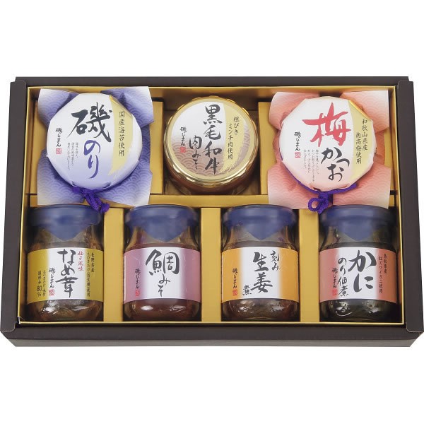 【送料無料】磯じまん　ご飯のお供瓶詰セット　　ＭＴ-３０【ギフト館】