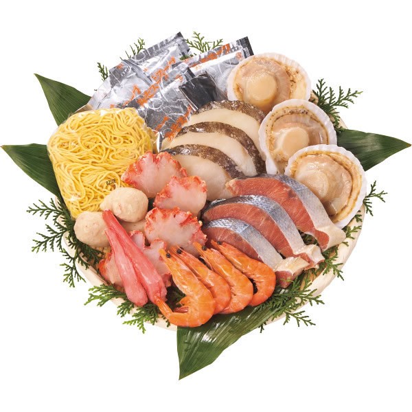 【送料無料】紅ずわいがに入り　海鮮寄せ鍋セット（３～４人前）【ギフト館】
