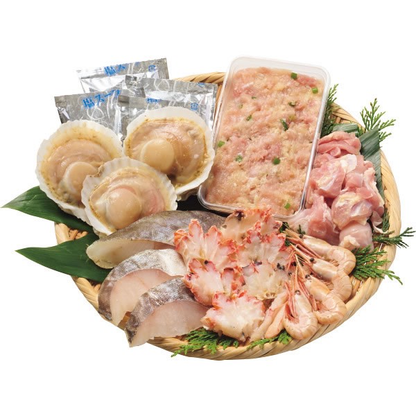 【送料無料】海の幸と知床どりの鍋セット【ギフト館】