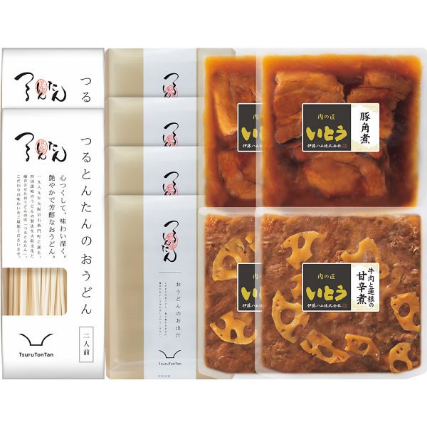 【送料無料】「肉の匠いとう＆つるとんたん」ギフト　ＮＴ-５８【ギフト館】