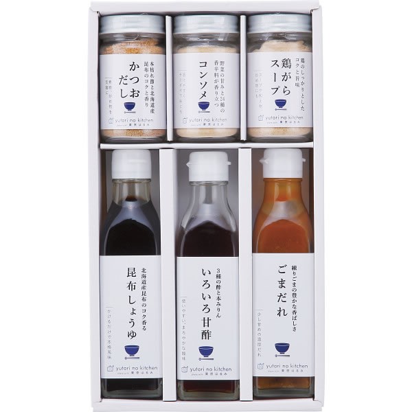 【送料無料】料理家　栗原はるみ監修　調味料６本セット　２１０Ｎー１２６【ギフト館】
