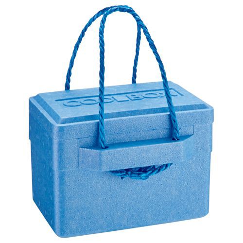 石山 発泡クールボックス 5.6L ブルー 1個