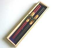 夫婦箸　本乾漆　桐箱入【返品・交換・キャンセル不可】【逸品館】