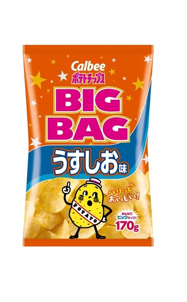 カルビー(株)　ポテトチップス　BIGBAGうすしお味　170g　×12個【イージャパンモール】