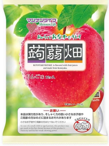 ★まとめ買い★　マンナン　蒟蒻畑りんご味　×１２個【イージャパンモール】