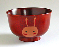 干支椀　桜　茜　(卯)【返品・交換・キャンセル不可】【逸品館】
